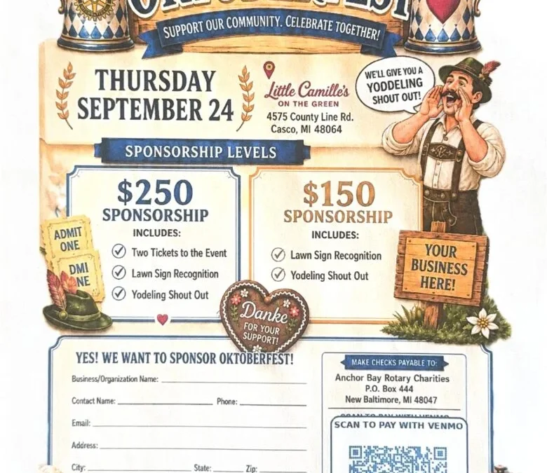 Sponsor our Oktoberfest 2026
